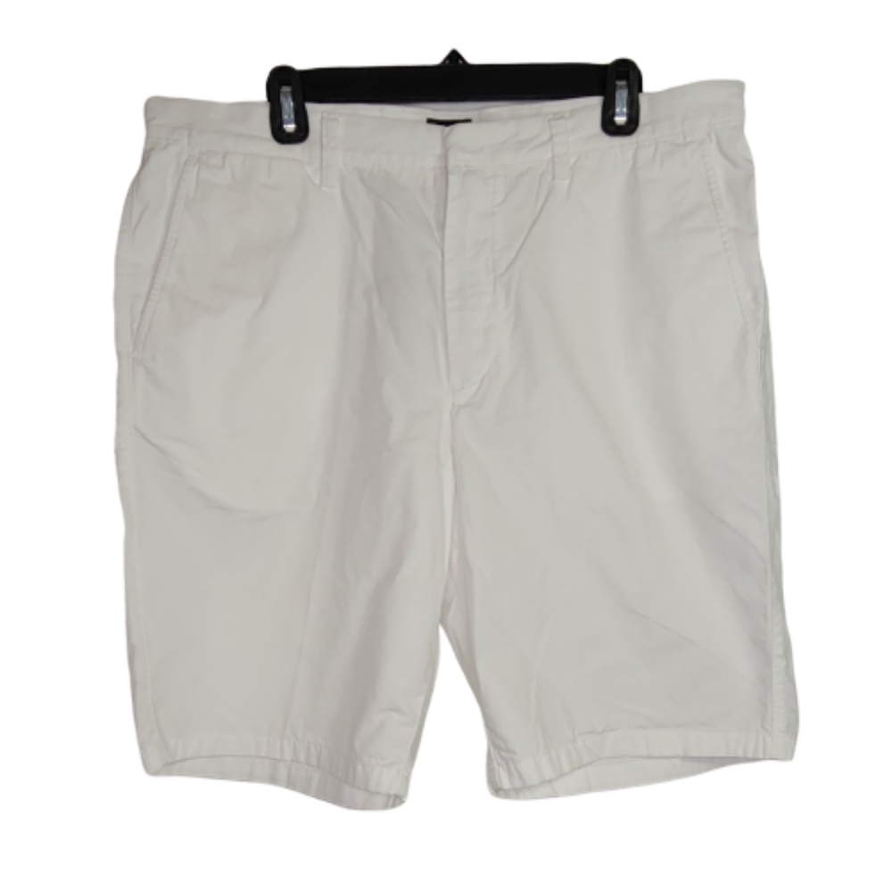 J. Crew Club Flat Front 100% Cotton White Shorts
